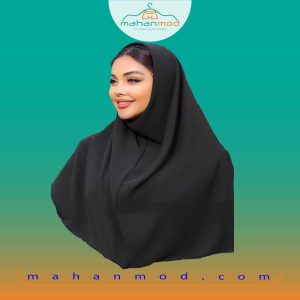 مقنعه کرپ مشکی