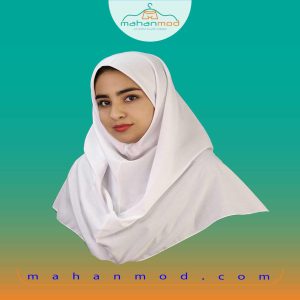 مقنعه کرپ سفید