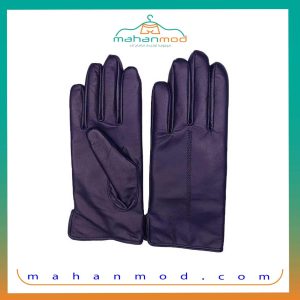 Women's black leather gloves
