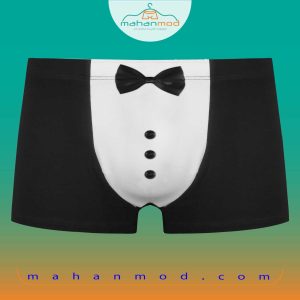 شورت مردانه فانتزی پاپیونی مشکی
