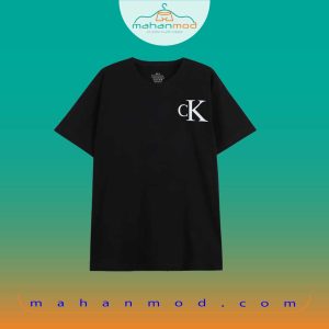 تیشرت مردانه مشکی طرح cK